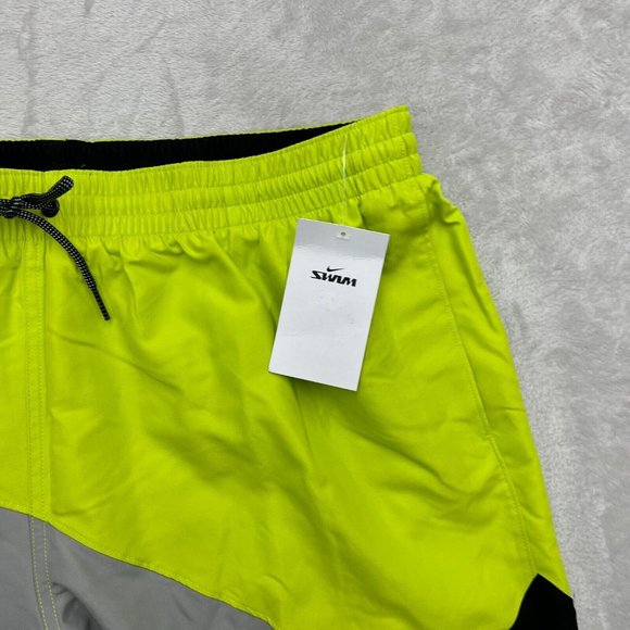 Nike Shorts Mens 2XL Green Gray Volley Swim 7" Inseam Lined NESSC469-001 - Picture 3 of 3
